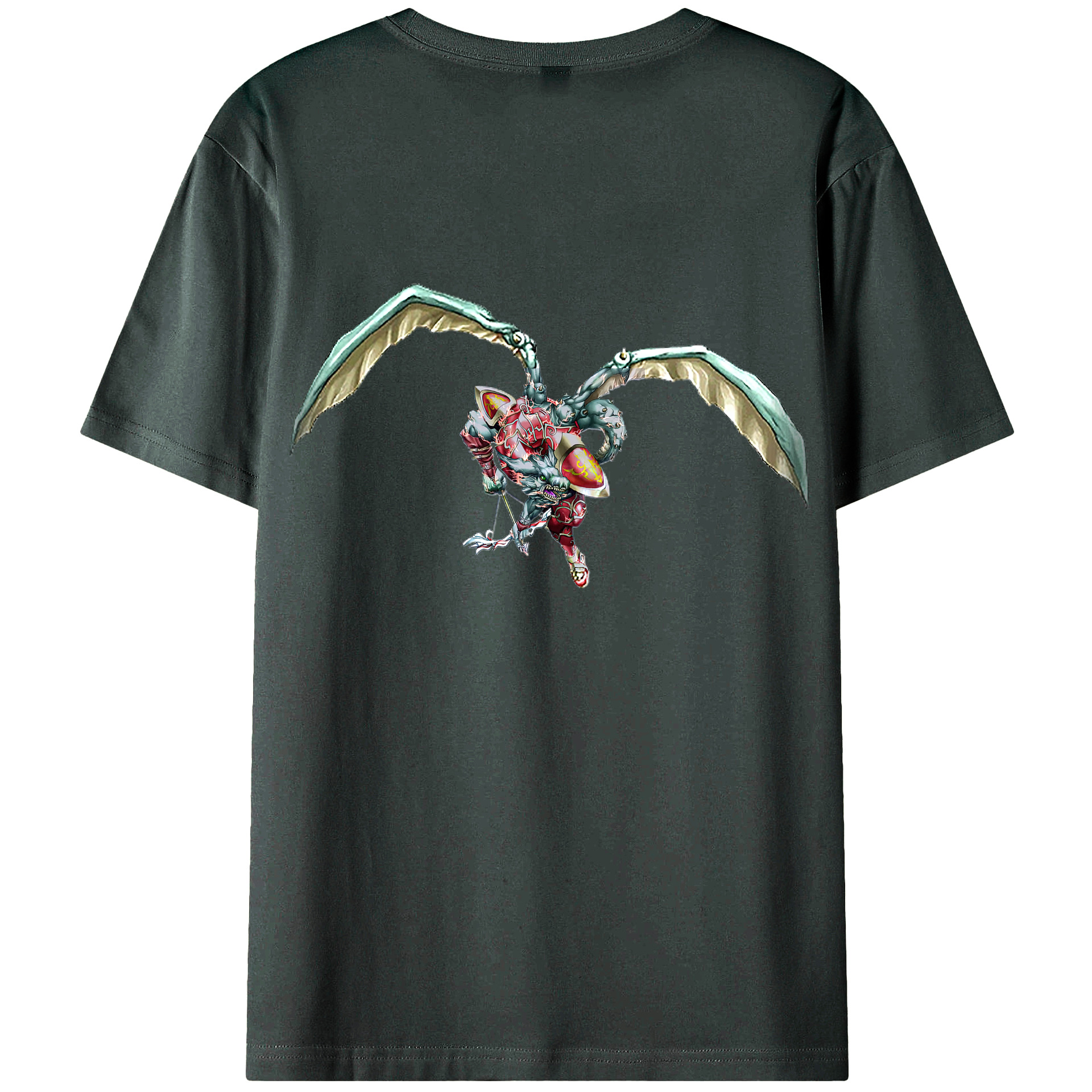 （画像用） 遊☆戯☆王 Yu-Gi-Oh! 綿100％ メンズ半袖Tシャツ（バックプリント） 通気性